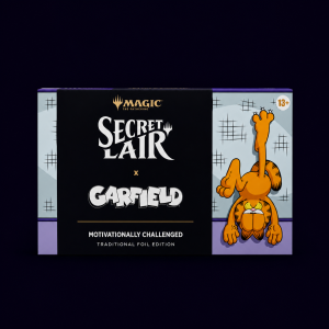 Magic The Gathering. Garfield: Motivationally Challenged (Foil). Secret Lair.