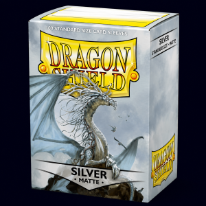 dragon shield silver 100 matte sleeves