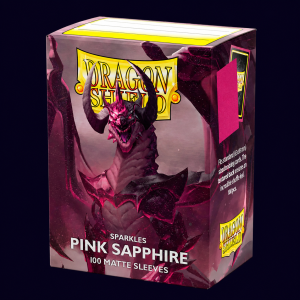 dragon shield pink sapphire 100 matte sleeves
