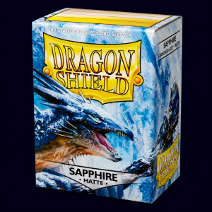 dragon shield sapphire 100 matte sleeves