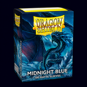 dragon shield midnight blue 100 matte sleeves