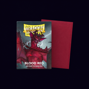 Dragon Shield Blood Red 100 Matte Sleeves