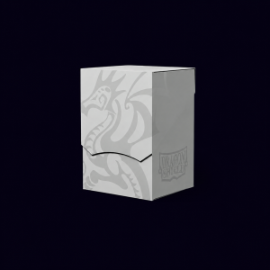 Dragon Shield. Deck Shell. Ashen White. Deck Box.