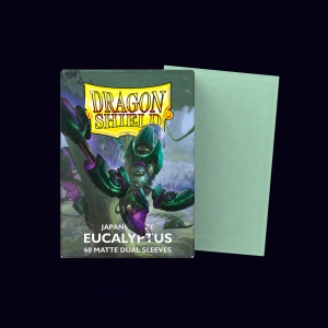 Dragon Shield. Japanese Size: Eucalyptus. 60 Matte Dual Sleeves
