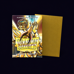 Dragon Shield. Japanese Size: Gold. 60 Matte Sleeves