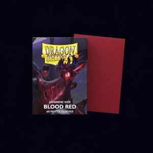 Dragon Shield. Japanese Size: Blood Red. 60 Matte Sleeves