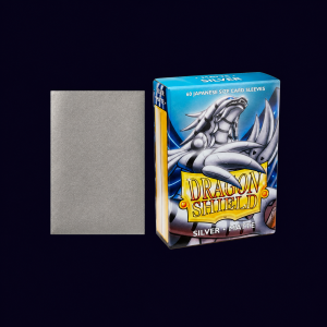 Dragon Shield. Japanese Size: Silver. 60 Matte Sleeves