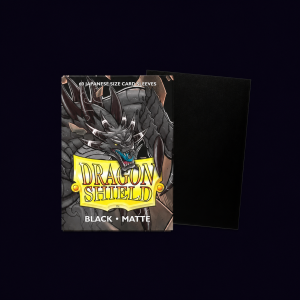 Dragon Shield. Japanese Size: Black. 60 Matte Sleeves