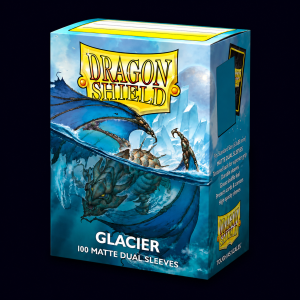dragon shield glacier 100 matte dual sleeves