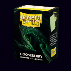 dragon shield gooseberry 100 matte dual sleeves