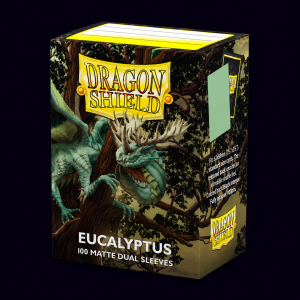 dragon shield eucalyptus 100 matte dual sleeves