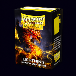 dragon shield lightning 100 matte dual sleeves