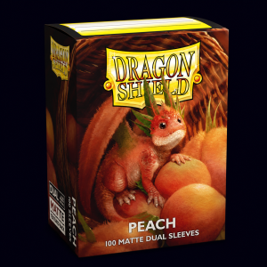 Dragon Shield Peach 100 Matte Dual Sleeves
