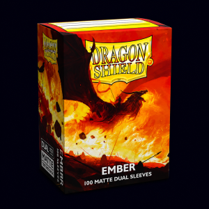 dragon shield ember 100 matte dual sleeves