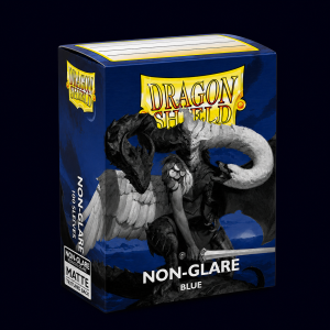 dragon shield non-glare blue 100 sleeves