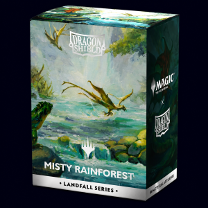 dragon shield misty rainforest 100 matte dual art textured sleeves
