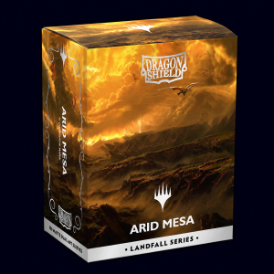 dragon shield arid mesa 100 matte dual art textured sleeves