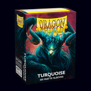 dragon shield turquoise 100 matte sleeves
