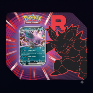 Pokemon TCG tin team rocket Nidoking ex