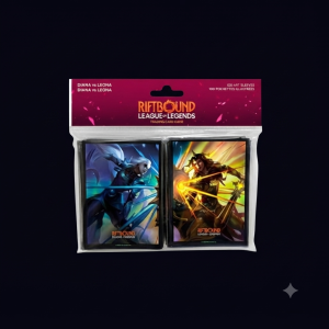 Riftbound: League of Legends TCG Diana vs Leona Art Sleeves (100 Fundas)