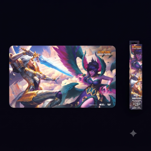 Riftbound TCG: Vendetta Art Playmat Kayle vs Morgana