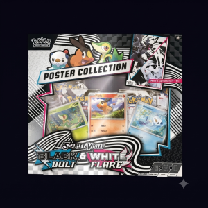 pokemon tcg poster collection black bol & white flare