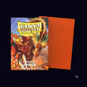 Dragon shield japanese size ember matte dual sleeve