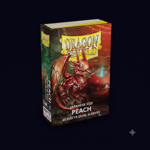 Dragon shield japanese size peach dual sleeves