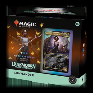 Magic The Gathering: Commander Deck. Miracle Worker. Duskmourn: House of Horror.