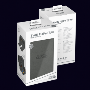 Ultimate Guard. Twin Flip 'n' Tray: 200+ Xenoskin (Grey). Deckbox.