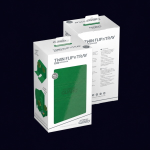 Ultimate Guard. Twin Flip 'n' Tray: 200+ Xenoskin (Green). Deckbox.