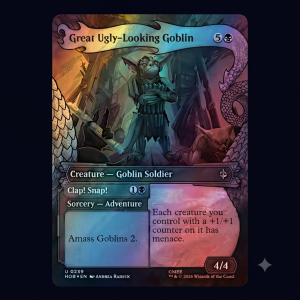 The Hobbit Variants Foil: Great Ugly-Looking Goblin (0259 - Showcase Surge Foil)
