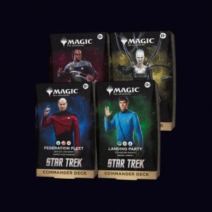 Magic The Gathering. Star Trek. Commander Deck Display (4 Decks).