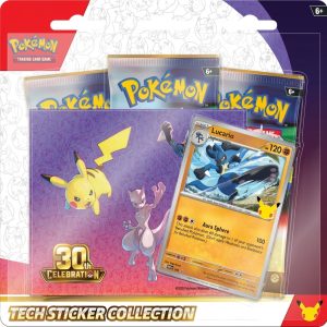Pokemon 30th Celebration – Lucario – Tech Sticker Collection